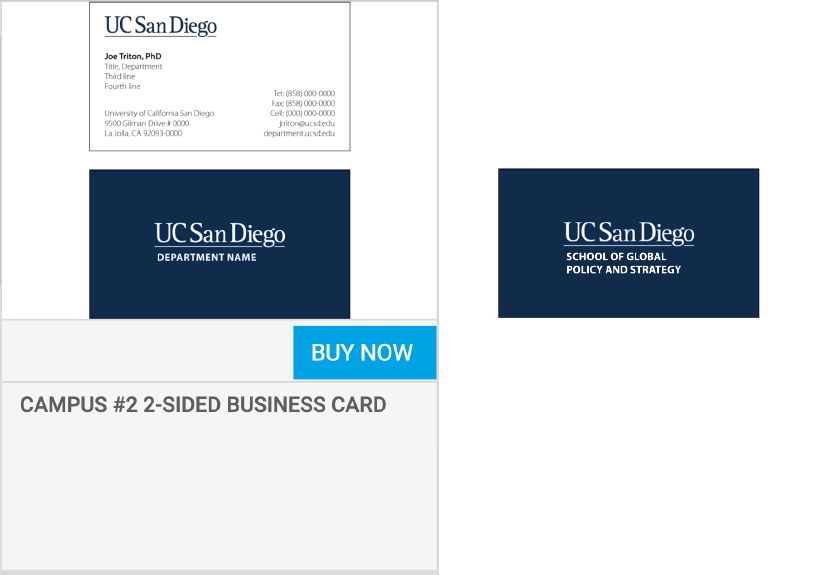 Screenshot of GPS business cards mockup and order screen from the print vendor's website