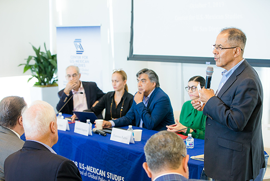 Rafael Fernández de Castro speaking at a Center for U.S.-Mexican Studies event